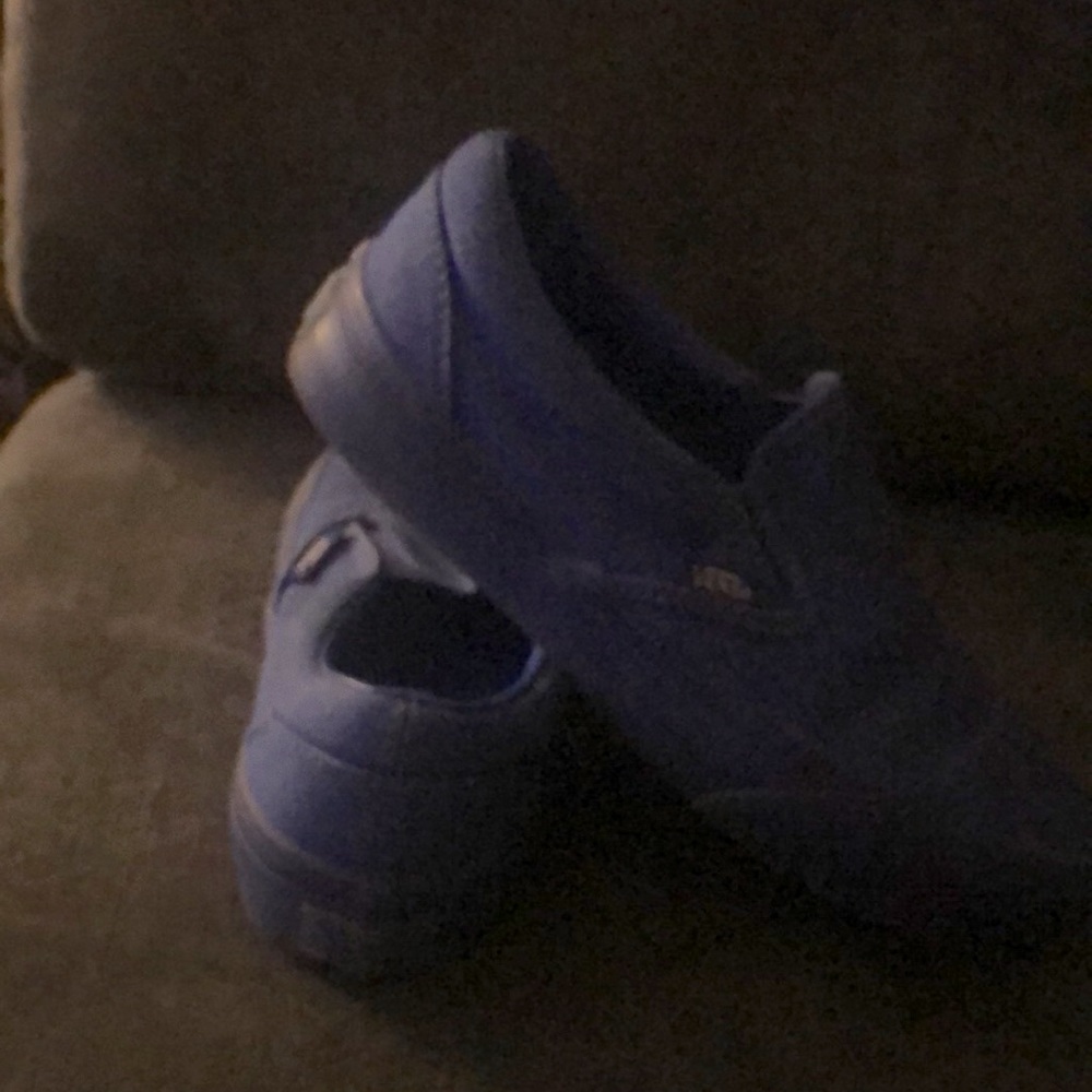 Blue vans worn twice